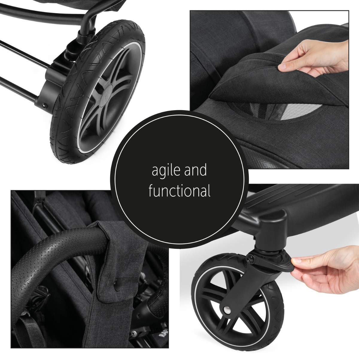 Product image - Hauck Tweeling Buggy ~ Zwart